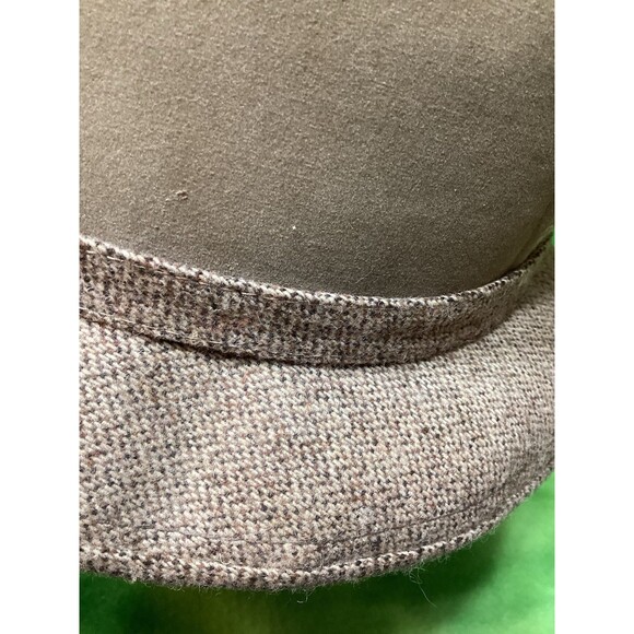 Union Made Men’s Fedora Hat Cap W Feather Size Medium 7 To 7 1/8 Very Good Shape - Picture 12 of 13